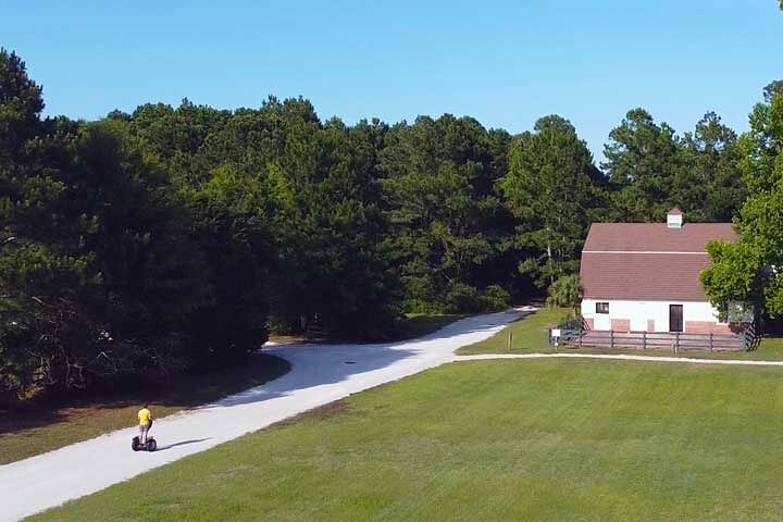Just you on a Segway having fun. Your guide will train you and lead a fun ride around scenic Honey Horn.